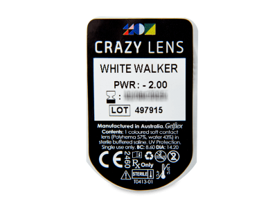 CRAZY LENS - White Walker - dioptrické jednodenní (2 čočky) - 
