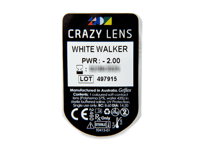 CRAZY LENS - White Walker - dioptrické jednodenní (2 čočky) - 