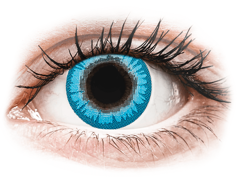 CRAZY LENS - White Walker - dioptrické jednodenní (2 čočky) - Barevné kontaktní čočky