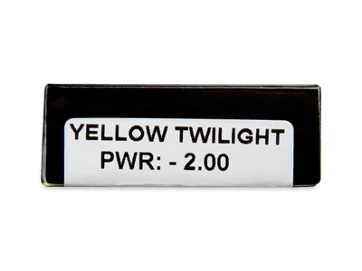 CRAZY LENS - Yellow Twilight - dioptrické jednodenní (2 čočky) -  