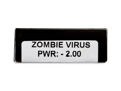 CRAZY LENS - Zombie Virus - dioptrické jednodenní (2 čočky) -  
