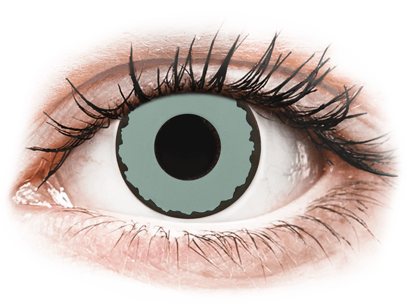 CRAZY LENS - Zombie Virus - nedioptrické jednodenní (2 čočky) - Barevné kontaktní čočky