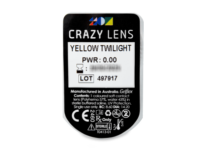 CRAZY LENS - Yellow Twilight - nedioptrické jednodenní (2 čočky) -  