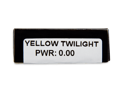 CRAZY LENS - Yellow Twilight - nedioptrické jednodenní (2 čočky) -  