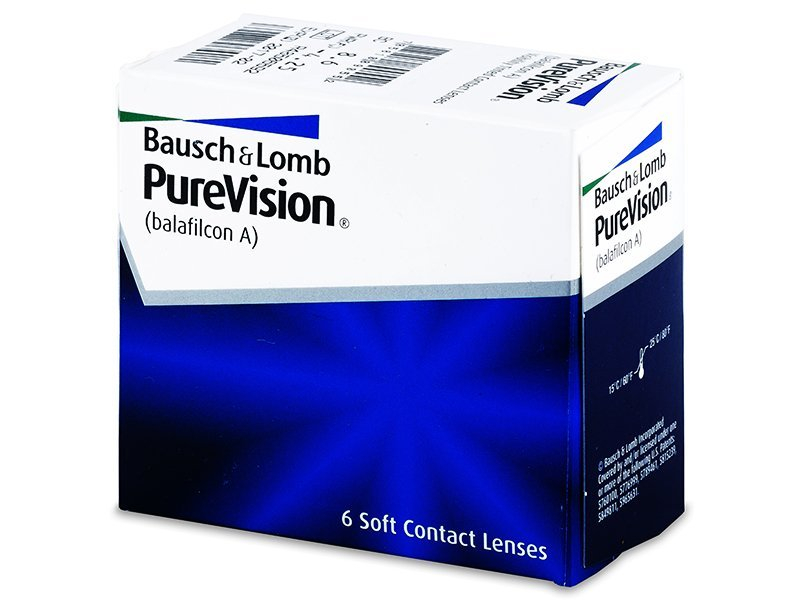 PureVision (6 čoček) - Měsíční kontaktní čočky