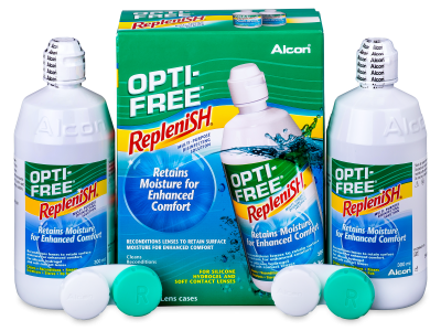 Roztok OPTI-FREE RepleniSH 2 x 300 ml  - Economy duo pack- solution