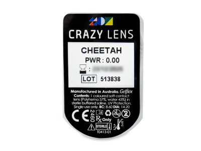 CRAZY LENS - Cheetah - nedioptrické jednodenní (2 čočky) - 