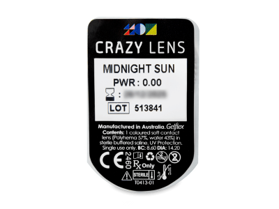 CRAZY LENS - Midnight Sun - nedioptrické jednodenní (2 čočky) - 