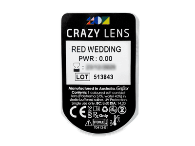 CRAZY LENS - Red Wedding - nedioptrické jednodenní (2 čočky) - 