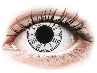 CRAZY LENS - Clock - nedioptrické jednodenní