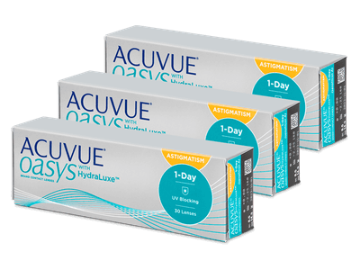 Acuvue Oasys 1-Day with HydraLuxe for Astigmatism (90 čoček) - 