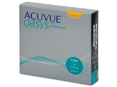 Acuvue Oasys 1-Day with HydraLuxe for Astigmatism (90 čoček) - 