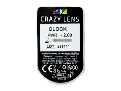 CRAZY LENS - Clock - dioptrické jednodenní (2 čočky) - 