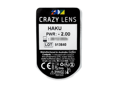 CRAZY LENS - Haku - dioptrické jednodenní (2 čočky) - 