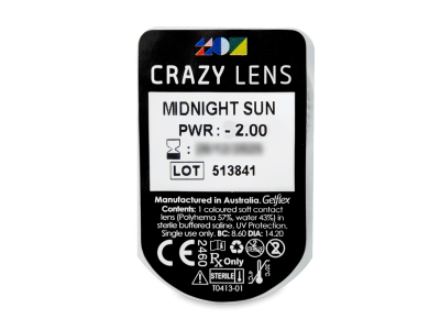 CRAZY LENS - Midnight Sun - dioptrické jednodenní (2 čočky) - 