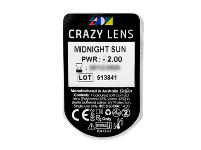 CRAZY LENS - Midnight Sun - dioptrické jednodenní (2 čočky) - 