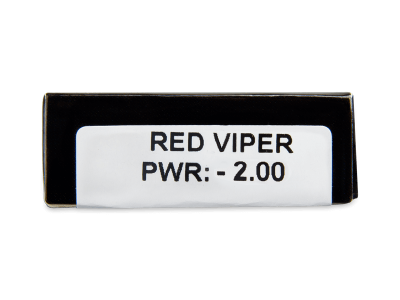 CRAZY LENS - Red Viper - dioptrické jednodenní (2 čočky) - 