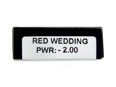 CRAZY LENS - Red Wedding - dioptrické jednodenní (2 čočky) - 