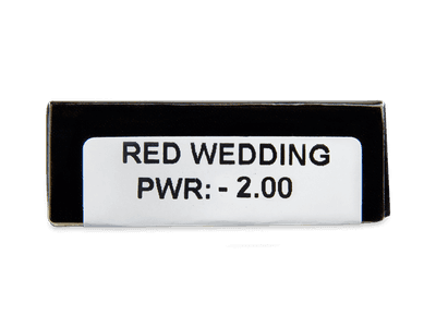 CRAZY LENS - Red Wedding - dioptrické jednodenní (2 čočky) - 