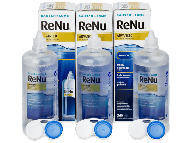 Roztok ReNu Advanced 3x 360 ml - Výhodné trojbalení roztoku