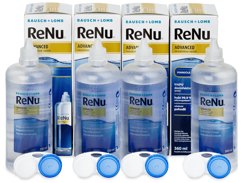 Roztok ReNu Advanced 4x 360 ml - Výhodné čtyřbalení roztoku