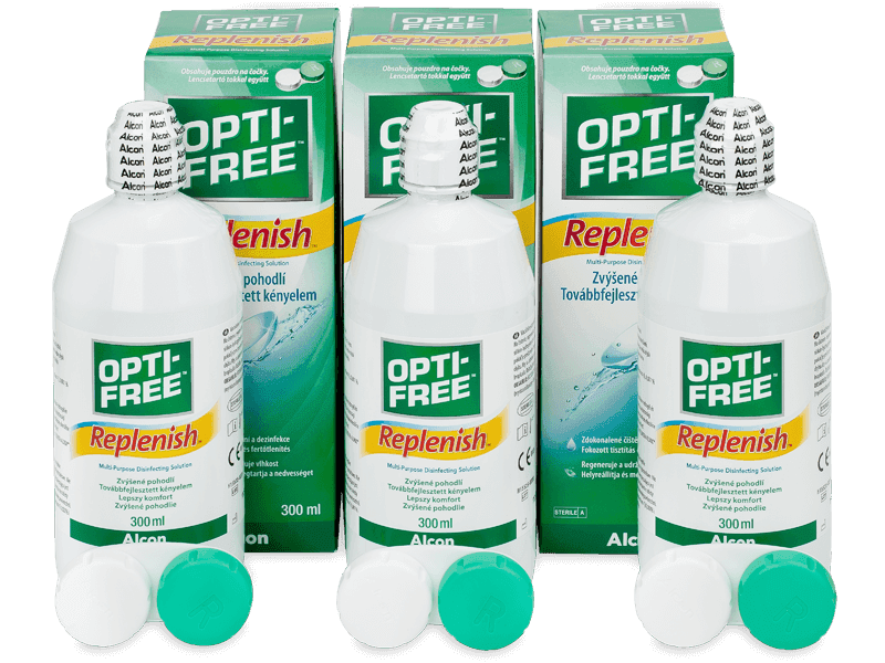Roztok OPTI-FREE RepleniSH 3x 300 ml - Výhodné trojbalení roztoku