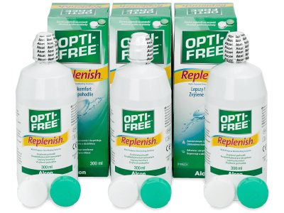 Roztok OPTI-FREE RepleniSH 3 x 300 ml - Výhodné trojbalení roztoku
