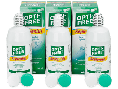 Roztok OPTI-FREE RepleniSH 3x 300 ml - Výhodné trojbalení roztoku