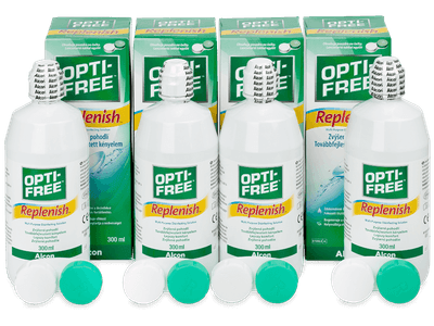 Roztok OPTI-FREE RepleniSH 4 x 300 ml - Výhodné čtyřbalení roztoku