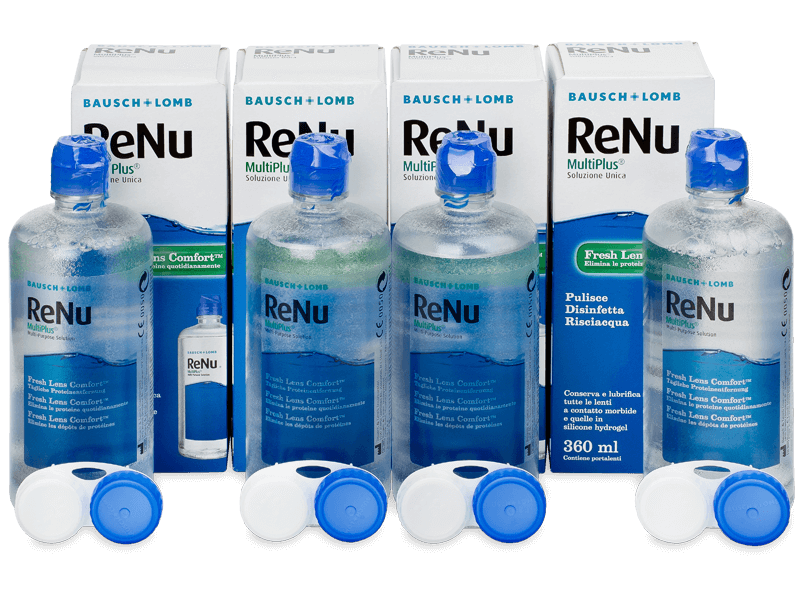 Roztok ReNu MultiPlus 4 x 360 ml  - Economy 4-pack - solution