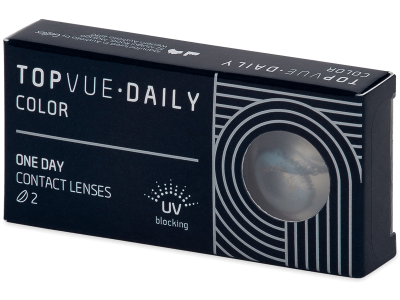 TopVue Daily Color - Blue - dioptrické jednodenní (2 čočky) - Barevné kontaktní čočky