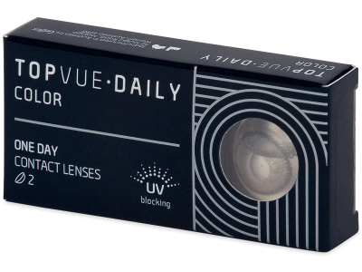 TopVue Daily Color - Grey - nedioptrické jednodenní (2 čočky) - Barevné kontaktní čočky