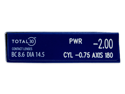 TOTAL30 for Astigmatism (3 čočky) - Produkt je dostupný také v této variantě balení