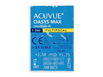 Acuvue Oasys Max 1-Day Multifocal (90 čoček) - 