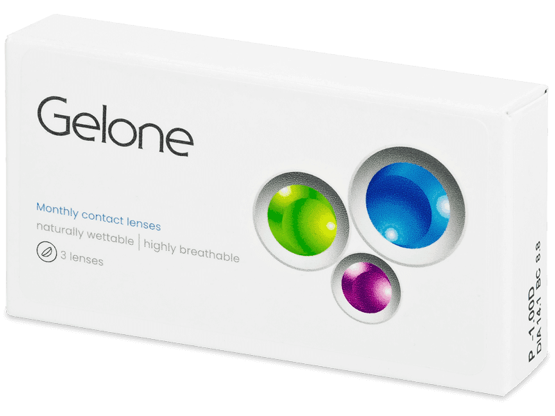 Gelone Monthly (3 čočky) - Měsíční kontaktní čočky