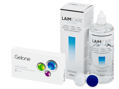 Gelone Monthly (3 čočky) + roztok Laim Care 400 ml