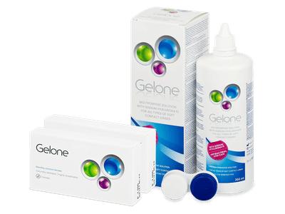 Gelone Monthly (6 čoček) + roztok Gelone 360 ml