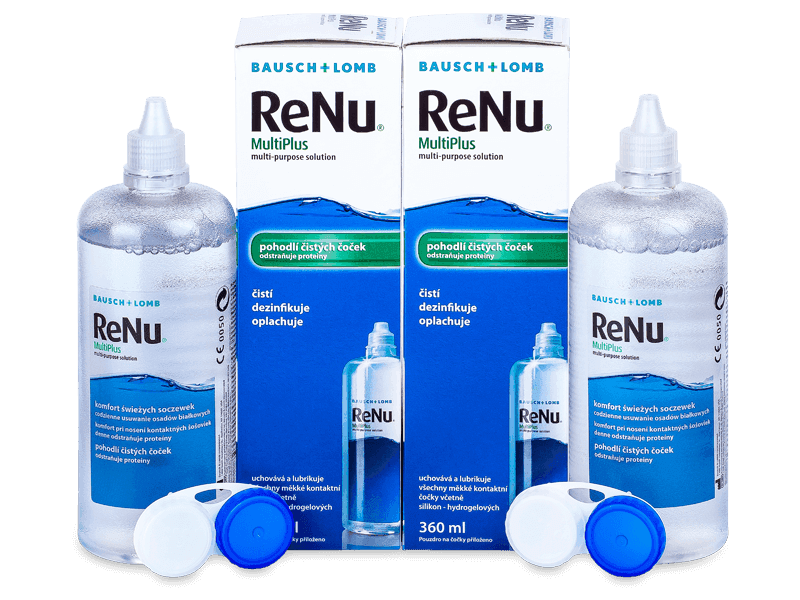 Roztok ReNu MultiPlus 2 x 360 ml - Výhodné dvojbalení roztoku