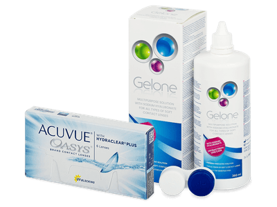 Acuvue Oasys (6 čoček) + roztok Gelone 360 ml