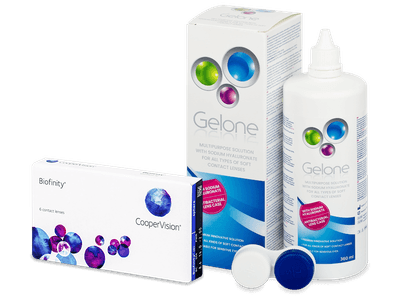 Biofinity (6 čoček) + roztok Gelone 360 ml