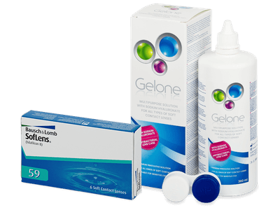 SofLens 59 (6 čoček) + roztok Gelone 360 ml